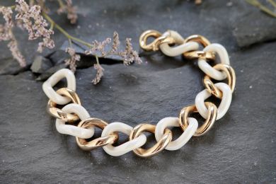 Armband Keramik Rotgold 