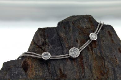 Armband Weissgold 750, mit Brillanten TW vs 