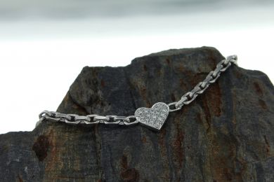 Armband Weissgold 750, mit Brillanten TW vs 